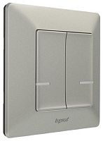 Умный выключатель беспроводной Valena Life Netatmo 2-кл. IP20 алюминий