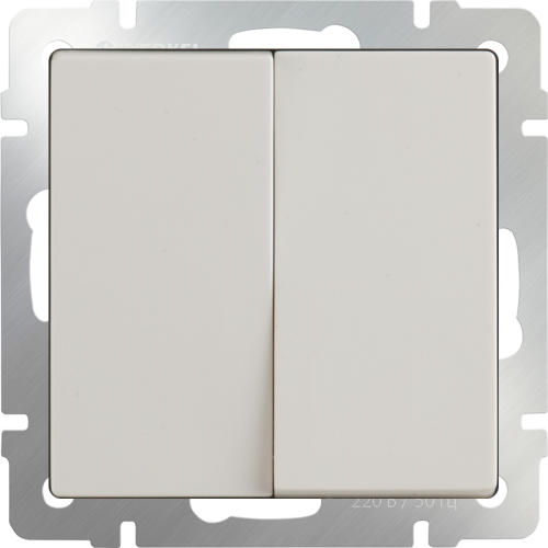 Переключатель без рамки Werkel 2-кл. проходной слоновая кость глянцевый картинка фото 2