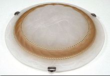 Светильник накладной "Орхидея" Альфа Лайт ЛОН 220В Е27 2х60Вт Коричневый/300мм картинка 