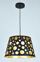 Светильник подвесной (Люстра) Мелодия Света Шарики 220В E27 Черный/золото картинка 