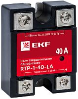 Реле твердотельное с регулировкой 4-20мА EKF PROxima RTP-40-LA 40А 230В DC картинка