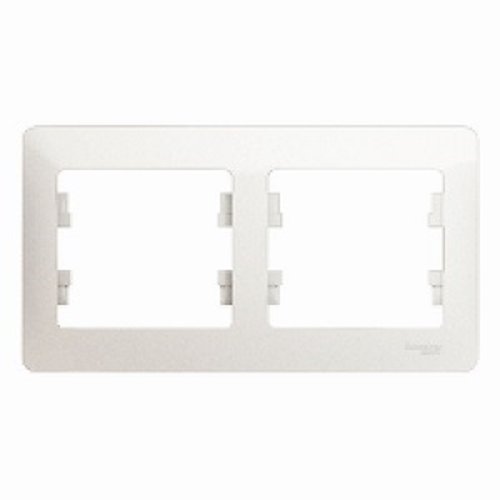 Рамка горизонтальная Systeme Electric Glossa 2-м. перламутр картинка фото 2