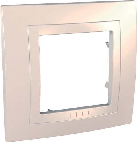 Рамка горизонтальная Schneider Electric Unica 1-м. бежевый картинка фото 4