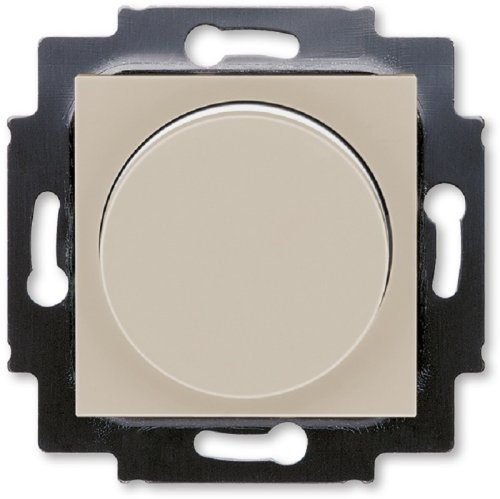 Светорегулятор поворотно-нажимной без рамки ABB EPJ Levit 60-600Вт кофе макиато/белый картинка