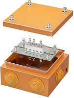 Коробка огнестойкая DKC Vulcan 150x150x80мм 5x6мм IP55 оранжевый
