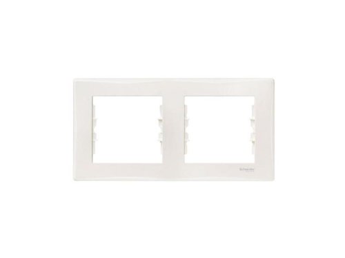 Рамка горизонтальная Schneider Electric Sedna 2-м. белый картинка фото 2
