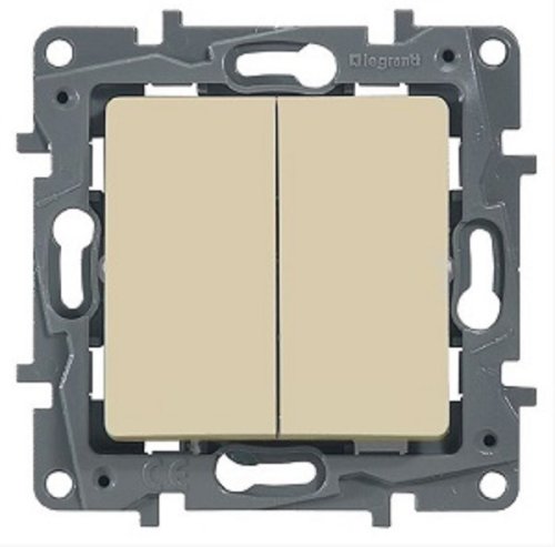 Выключатель без рамки Legrand Etika 2-кл. слоновая кость  картинка фото 2