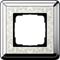 Рамка универсальная Gira ClassiX Art 1-м. хром/кремовый