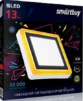 Светильник светодиодный накладной с подсветкой Smartbuy DLB LED 220В 13Вт 6500К+Оранжев IP20 Квадрат картинка 