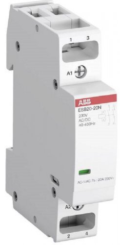 Контактор модульный ABB ESB 20-20N-06 1п 2НО 20А 220В AC/DC картинка