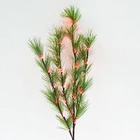 Гирлянда светодиодная Feron "Ветка ели" LD2088 220V x24LED Красный/80см картинка 