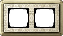 Рамка универсальная Gira ClassiX Art 2-м. бронза/кремовый фото Рамка универсальная Gira ClassiX Art 2-м. бронза/кремовый картинка