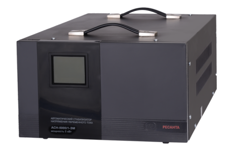 Стабилизатор напряжения Ресанта АСН-5000/1-ЭМ фото Стабилизатор напряжения Ресанта АСН-5000/1-ЭМ картинка