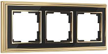 Рамка универсальная Werkel Palacio Classic 3-м. металл золото/черный картинка