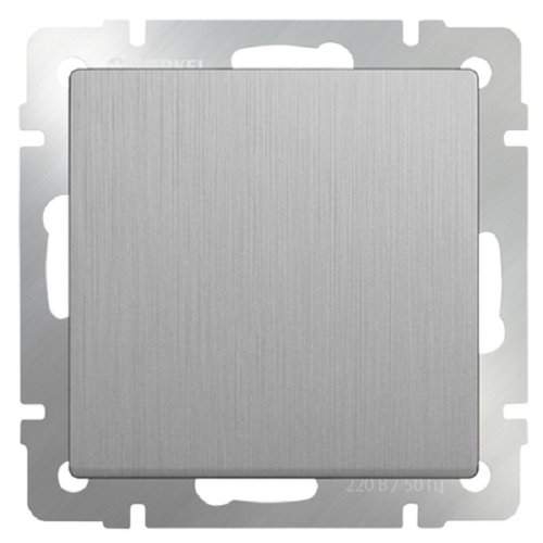 Переключатель без рамки Werkel 1-кл. проходной серебряный рифленый картинка фото 2