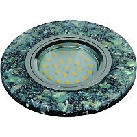 Светильник встраиваемый Fametto/Luciole DLS-L103 GU5.3 CHROME/BLACK 65мм/35Вт+1Вт картинка 