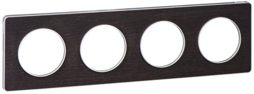 Рамка универсальная Schneider Electric Odace 4-м. дерево венге/алюминий фото Рамка универсальная Schneider Electric Odace 4-м. дерево венге/алюминий картинка