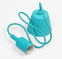 Светильник подвесной Smartbuy 230V E27 Бирюзовый/1м картинка 
