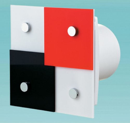 Вентилятор декоративный осевой Vents 100 Домино 1 D100 белый картинка фото 2