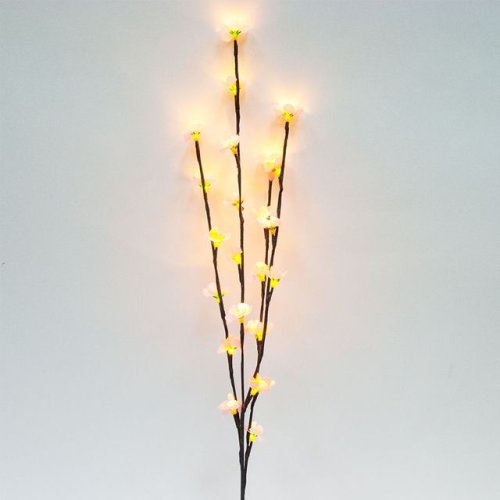 Гирлянда светодиодная Feron "Ветка сакуры" LD207B 220B x24LED Зеленый/80см фото Гирлянда светодиодная Feron "Ветка сакуры" LD207B 220B x24LED Зеленый/80см картинка