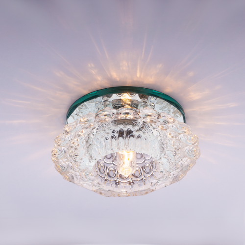 Светильник встраиваемый Итилмак Bohemia 220 10 70 G9 75мм/75вт огран стекло/прозрачный картинка 