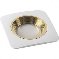 Светильник встраиваемый Fametto/Vernissage DLS-V102 GU5.3 WHITE+GOLD 65мм/55Вт картинка 