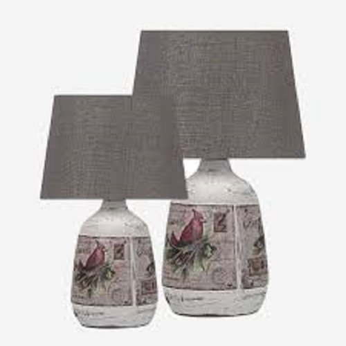 Светильник настольный Мелодия Света Сова 220В Е27 60Вт Серый/белый картинка  фото 2