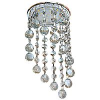 Светильник встраиваемый Ecola Под скос H4 GX53 220В 20Вт Хром/прозрачный/225х90х110мм картинка 