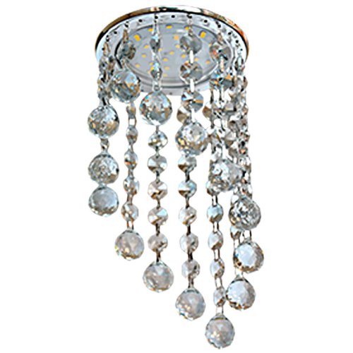 Светильник встраиваемый Ecola Под скос H4 GX53 220В 20Вт Хром/прозрачный/225х90х110мм картинка 