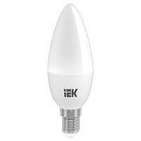 Лампа светодиодная IEK C37 Свеча Е14 220В 7Вт 630Лм 3000К 37х100мм картинка 