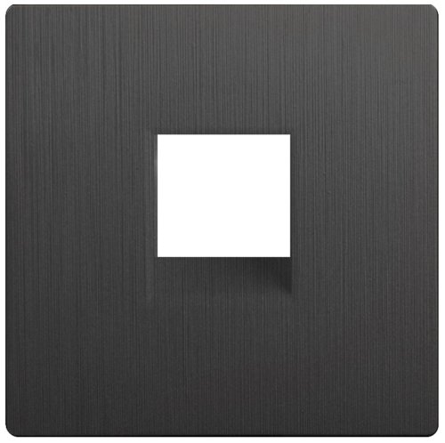 Лицевая панель Werkel для 1-м. розетки RJ11/RJ45 графит рифленый картинка фото 2