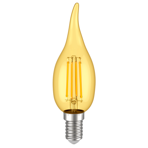 Лампа светодиодная IEK С35 Свеча CLG Е14 220В 5Вт 600Лм 3000К 35х128мм картинка  фото 2