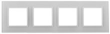 Рамка универсальная Эра Elegance 4-м. стекло белое/белый картинка