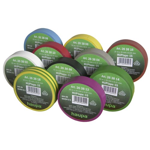 Изолента Haupa ПВХ, цвет красный, ширина 15мм, длина 10 м, d 60 мм фото фото 2 Изолента Haupa ПВХ, цвет красный, ширина 15мм, длина 10 м, d 60 мм картинка фото 2