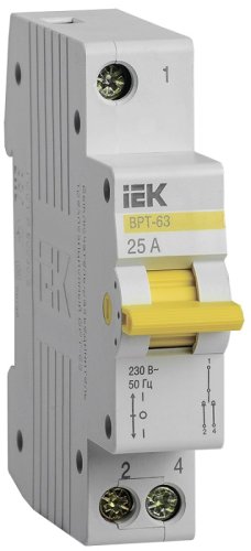 Переключатель фаз трехпозиционный IEK KARAT ВРТ-63 1п 25А тип AC картинка