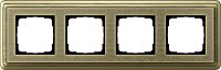 Рамка универсальная Gira ClassiX Art 4-м. бронза/бронза