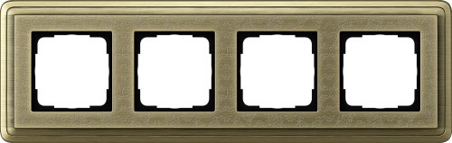 Рамка универсальная Gira ClassiX Art 4-м. бронза/бронза фото Рамка универсальная Gira ClassiX Art 4-м. бронза/бронза картинка