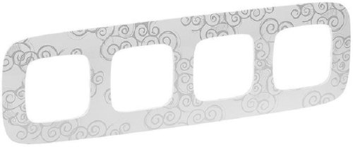 Рамка универсальная Legrand Valena Allure 4-м. нарцисс/хром фото Рамка универсальная Legrand Valena Allure 4-м. нарцисс/хром картинка