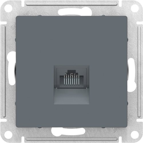 Розетка компьютерная без рамки Systeme Electric AtlasDesign 1-м. RJ45 5e грифель картинка фото 2