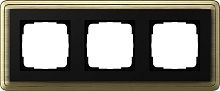 Рамка универсальная Gira ClassiX 3-м. бронза/черный картинка