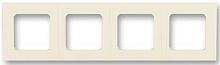 Рамка универсальная ABB EPJ Levit 4-м. слоновая кость/белый картинка