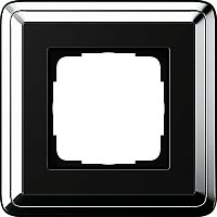 Рамка универсальная Gira ClassiX 1-м. хром/черный