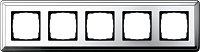 Рамка универсальная Gira ClassiX 5-м. хром/хром