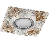Светильник встраиваемый Feron CD920 12/220В MR16 GU5.3 50/3Вт IP20 Прозрачный /Коричневый картинка 