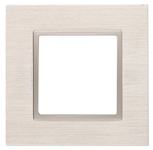 Рамка универсальная Эра Elegance 1-м. металл шампань/шампань фото Рамка универсальная Эра Elegance 1-м. металл шампань/шампань картинка