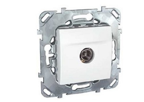 Розетка TV Оконечная без рамки Schneider Electric Unica 1-м. белый картинка фото 2