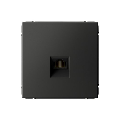 Розетка компьютерная без рамки Systeme Electric ArtGallery  1-м. RJ45 CAT 6А базальт картинка