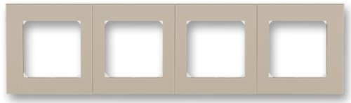 Рамка универсальная ABB EPJ Levit 4-м. кофе макиато/белый картинка