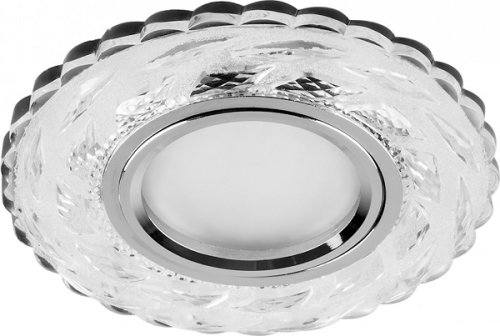 Светильник точечный Feron CD936 4000K 50W G5.3, прозрачный хром картинка 