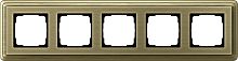 Рамка универсальная Gira ClassiX 5-м. бронза/бронза картинка